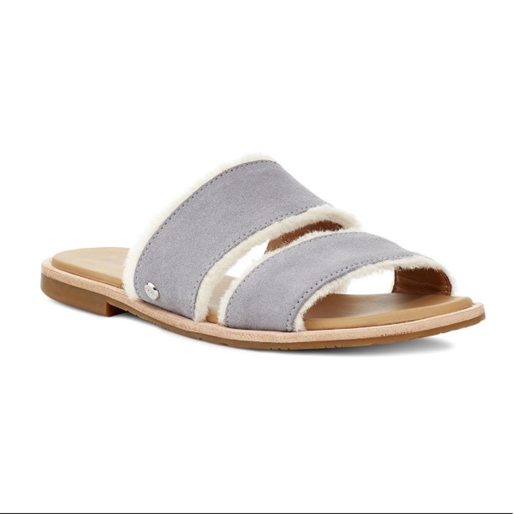 NWT Ugg Soft Amethyst Evalita Suede Sandal
